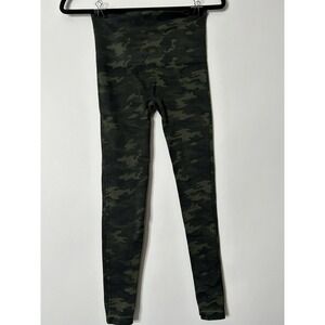 Spanx Women Size M Green Camo Ankle Leggings